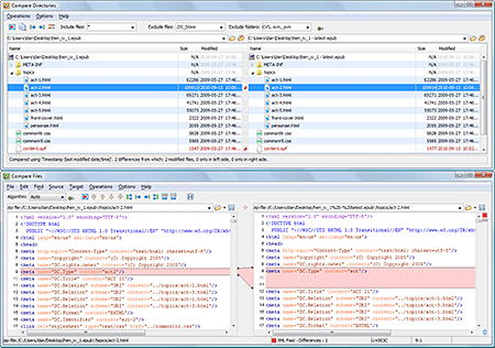  Comparing ODF files