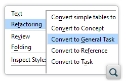 Convert To General Task