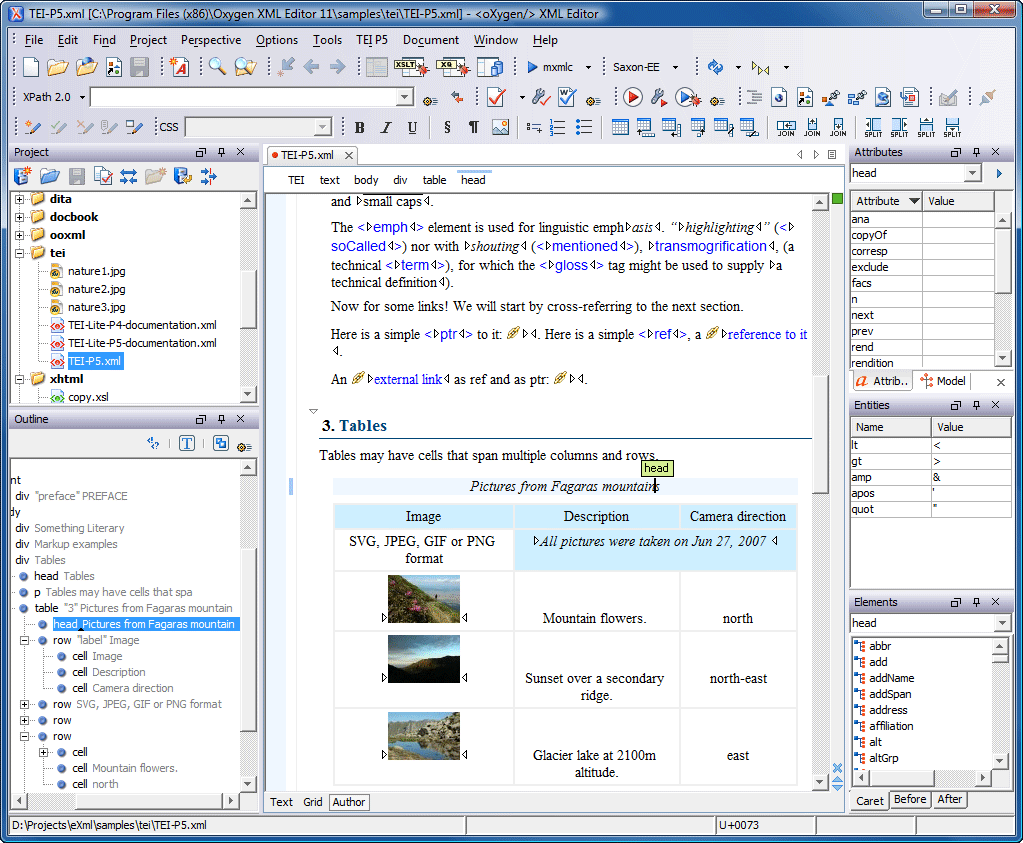 oXygen XML Editor and XSLT Debugger screen shot