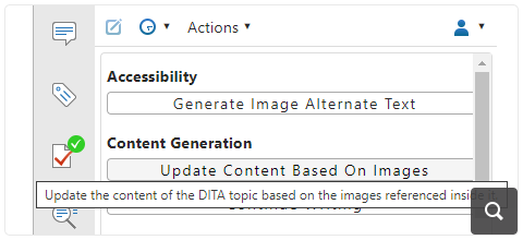 Update Content of a DITA Topic Based on Referenced Images