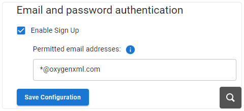 Control Email and Password Signups