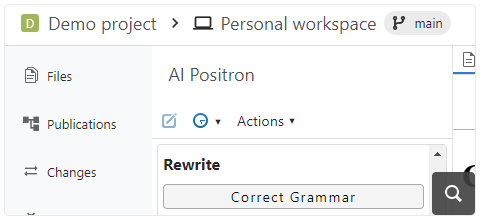 AI-Powered Editing Inside the Personal Workspace
