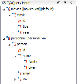 XQuery Input View