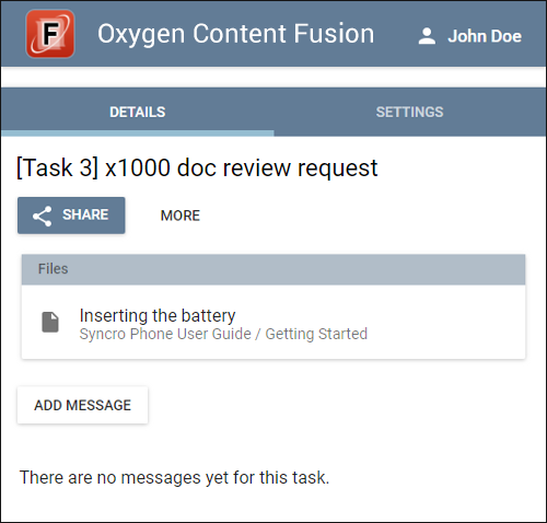 Create Review Task - Step 6