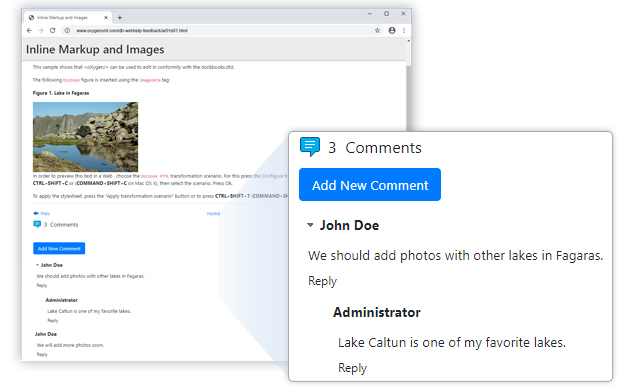 Feedback-Enabled WebHelp Output