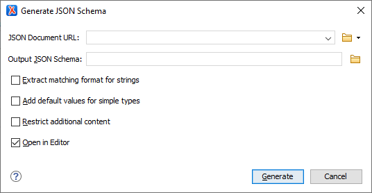 Generate JSON Schema form a JSON instance