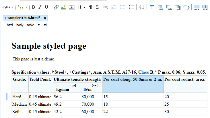 HTML Visual Editing