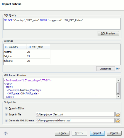 excel import xml with xsd