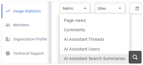 New Search Summaries Metric