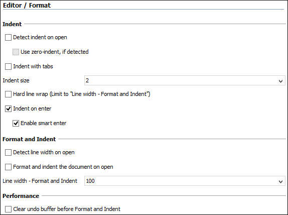 how to see indented writing