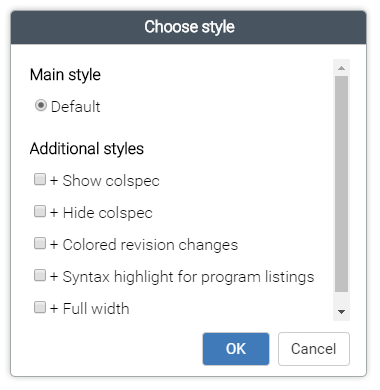 DocBook CSS Styles