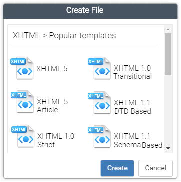 XHTML Templates