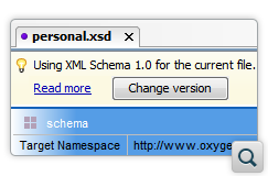 Control the XML Schema Version at XML Schema Document Level