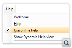 Online Help Option