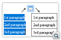 Convert Selected Content to a Table