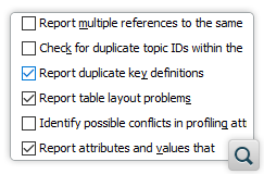 Validation Option to Check for Duplicate Key Definitions