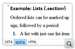 Markdown Editor Now Supports Lightweight DITA