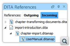 DITA References View Improvements