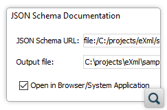 Specify the Included Components in JSON Schema Documentation