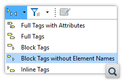 Display Block Tags in a Compact Mode