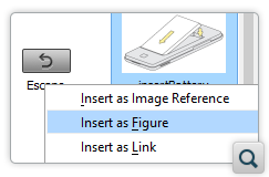 New Action in DITA Reusable Components View Makes it Easy to Insert Images Inside Figures