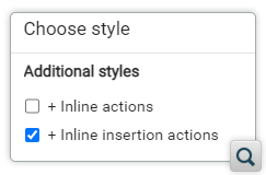 Enable Inline Insertion Actions in DITA Maps