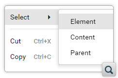 Select an Element, its Content, or its Parent Element