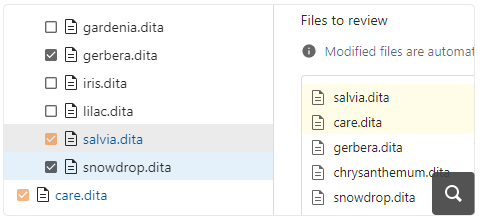 Add Non-Modified Files when Moving Changes to Review Tasks