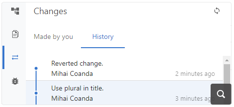 See History in Changes View