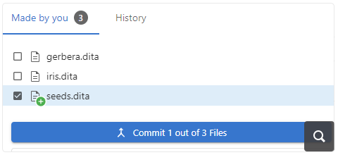 Selective File Commit