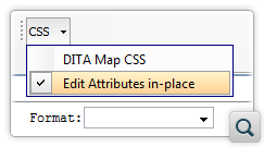 Support for In-Place Attributes Editing When a DITA Map Is Opened in the   Author Mode