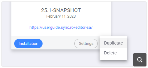Duplicate Site Versions
