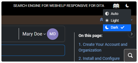 Switch Between Dark and Light Theme