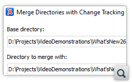 Merge Directories with Change Tracking Highlights