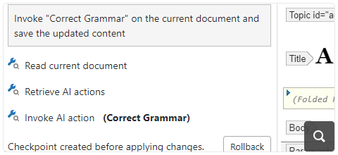 Refer AI Actions in Chat Prompts