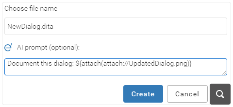 AI-Powered New File Creation