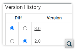 Compare Revisions Directly from Version History Dialog Box