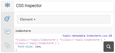 CSS Inspector Pane