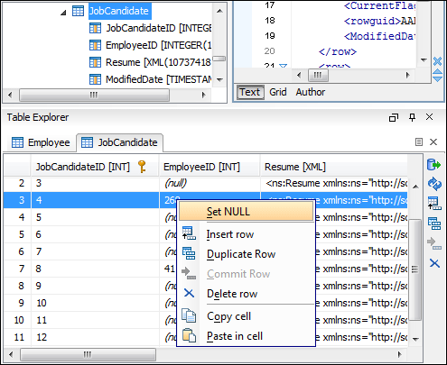 Editing XML Cells