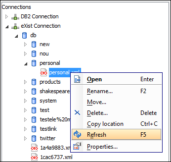 XML Database Browser