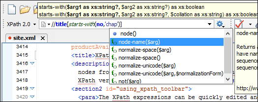 XPath toolbar