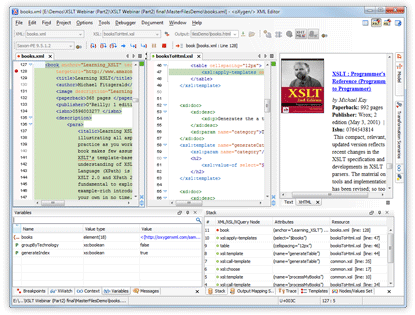 Oxygen XSLT Debugger