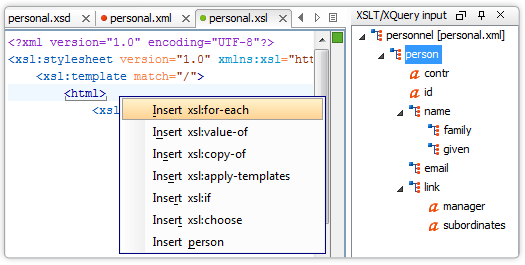 Drag and Drop with XML Input nodes