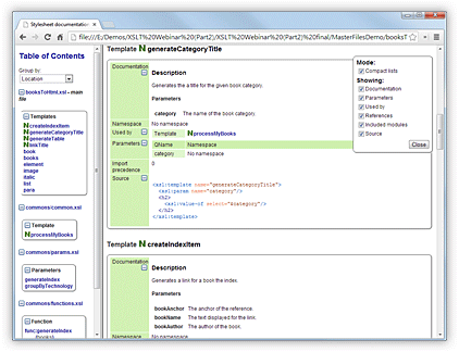 XML Schema Documenation in HTML format